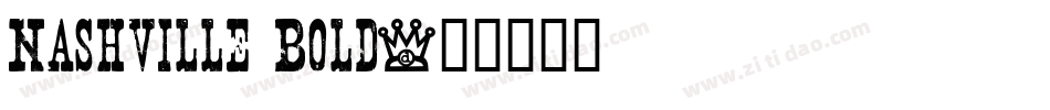 Nashville Bold字体转换